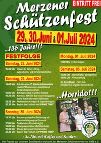 Plakat sch&uuml;tzenfest 2024